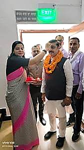 Welcoming Sh. Ganesh Singh Ji